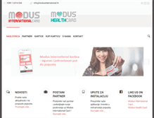 Tablet Screenshot of modusinternational.hr